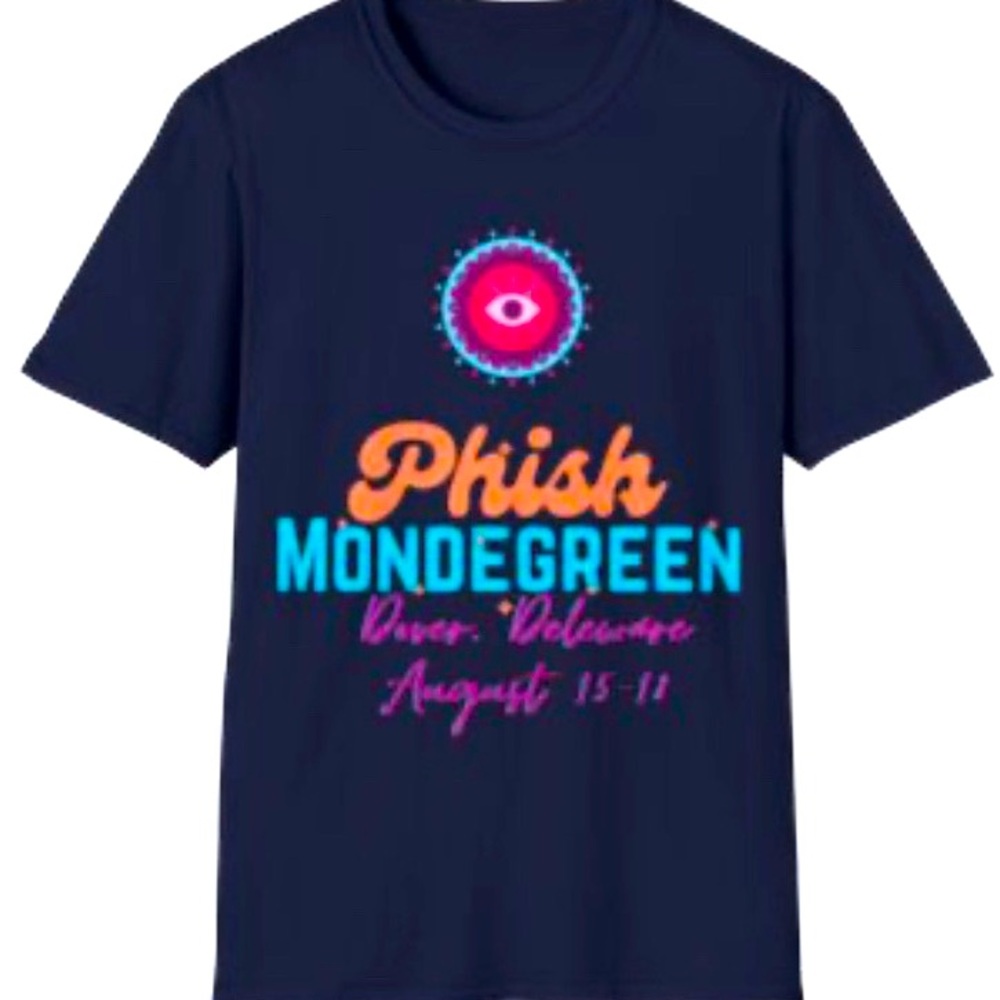 Phish Mondegreen Tee Newly Designed for the 2024 Festival in Dover, DL in Aug